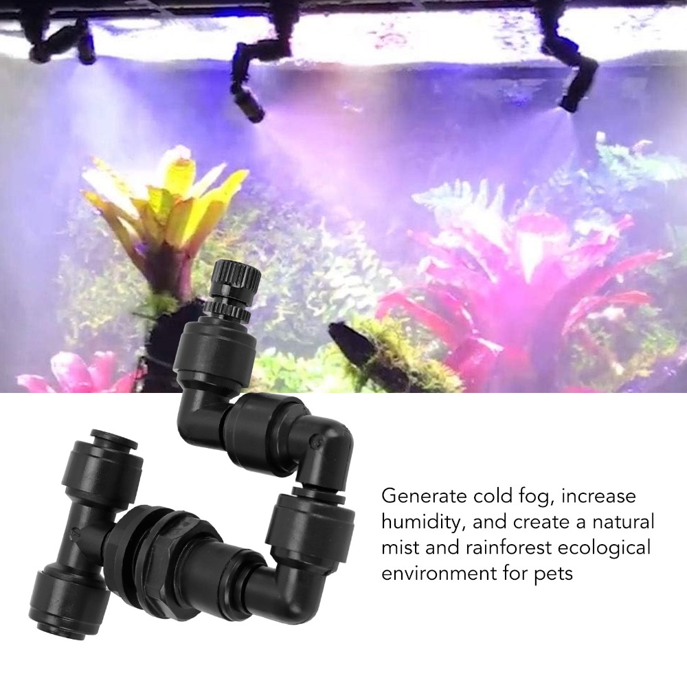 PP 파충류 안개 분사기 조절 가능한 노즐 블랙 수족관 - Misting Nozzle Reptile 리뷰 및 가격