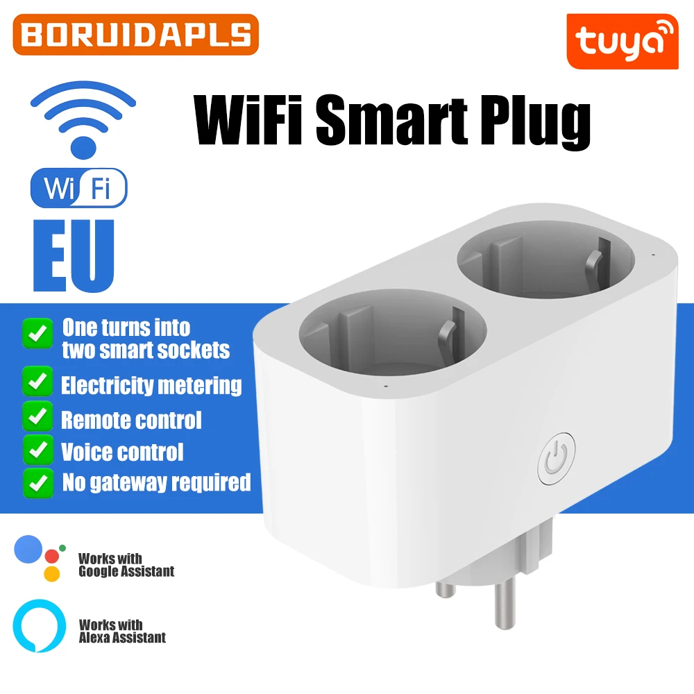 BORUIDAPLS WiFi 스마트 소켓 EU/KR 플 - Timer Dual Outlet 리뷰 및 가격