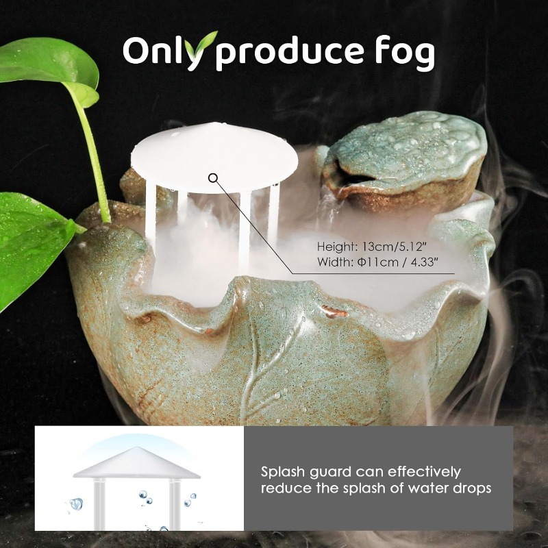 초음파 안개 제조기 안개 USB 가습기 다채로운 LED - Terrarium Fogger Ultrasonic 리뷰 및 가격
