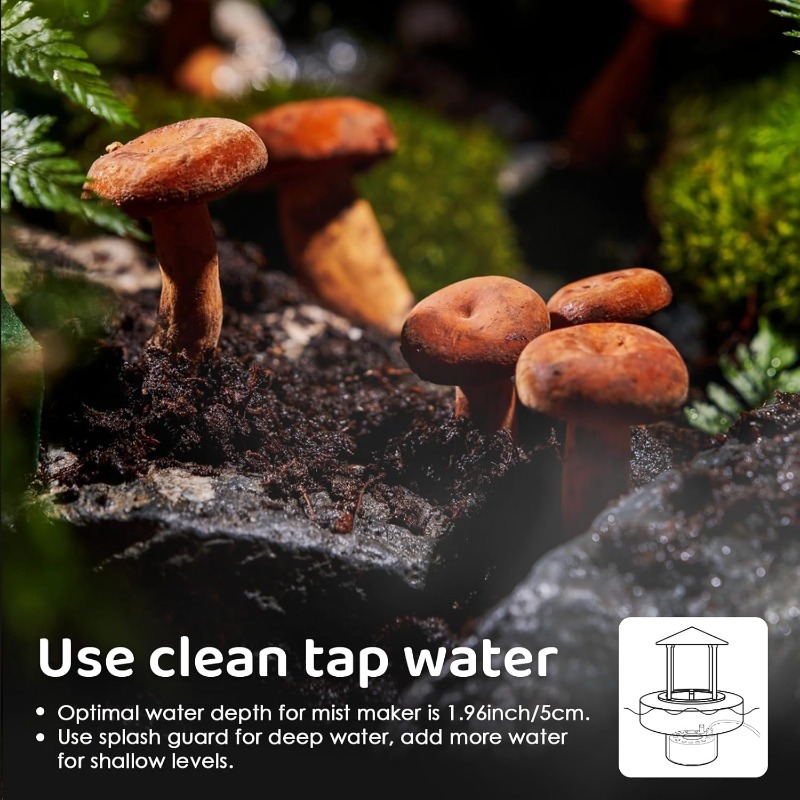초음파 안개 제조기 안개 USB 가습기 다채로운 LED - Terrarium Fogger Ultrasonic 리뷰 및 가격