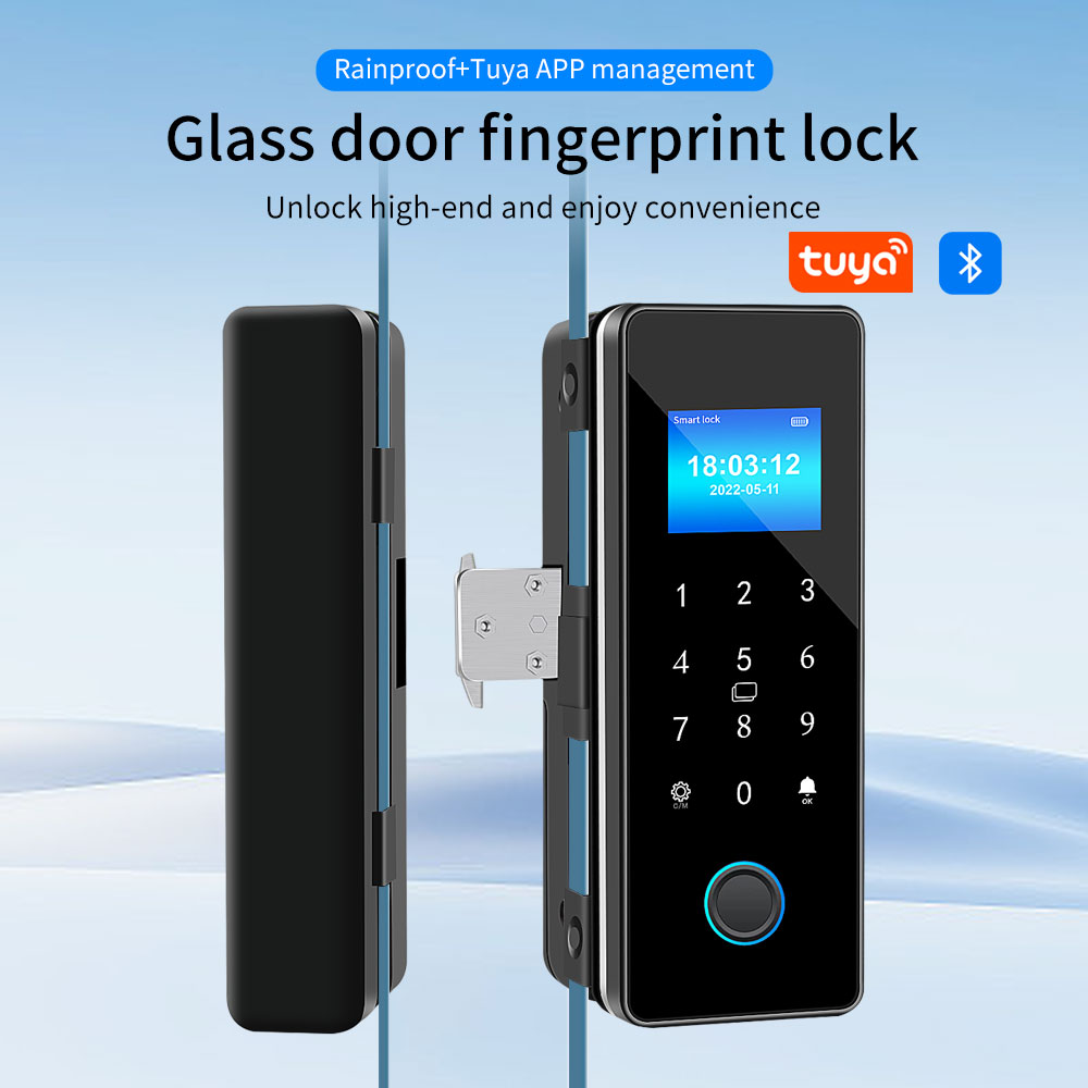 방수 Tuya APP 제어 슬라이딩 유리 도어 잠금 지 - Glass Door Hinge 리뷰 및 가격