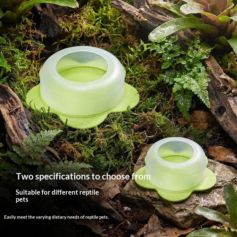 1Pc ABS 파충류 먹이 접시 탈출 방지 디자인 웜  - Water Dish Reptile 리뷰 및 가격